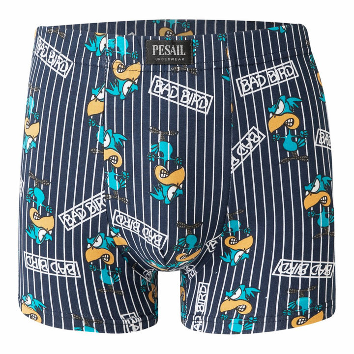 Men's funny boxer shorts cotton printed mens underwear G55310 4 pieces per pack