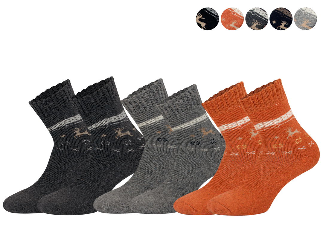 Women Wool Socks Hiking Warm Winter Thick Thermal Crew Cozy Cabin Ladies Gift Comfy Boot Work Socks DW06 3 pairs