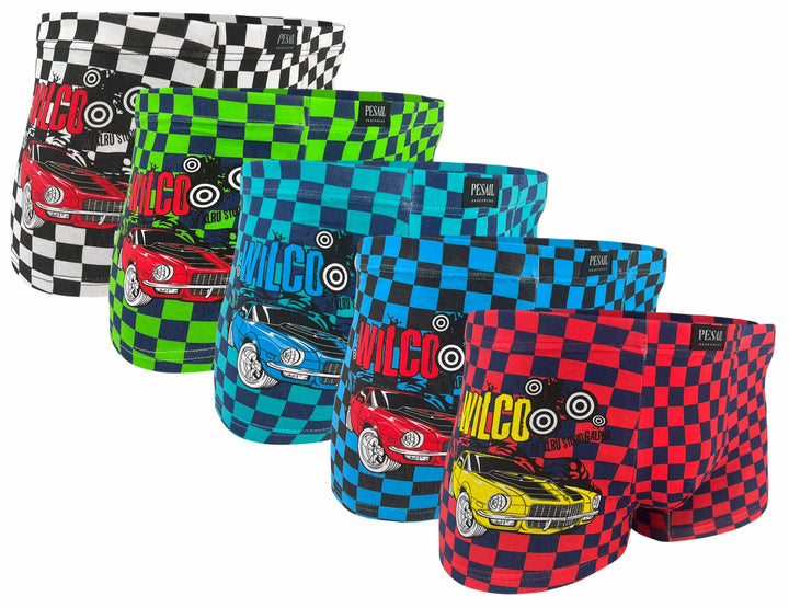 Teen checkered boxers U1113 - 4pcs in a pack