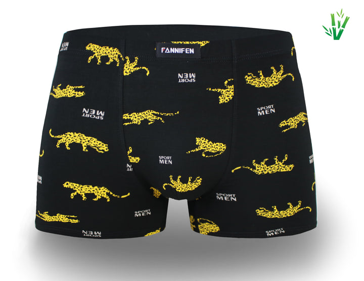 Men's bamboo boxer shorts LEOPARD M6738 4 pieces per pack