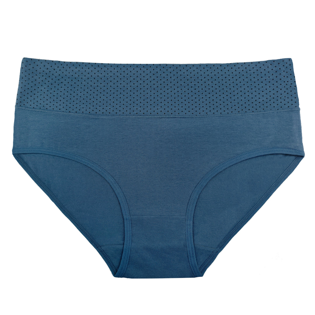 Women's Cotton Smooth Elasic Breathable Classic panties DOTS PE1002 - 3 pieces in a pack