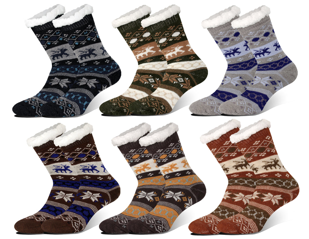 Men's thermal Christmas breathable socks MC112 2 pairs