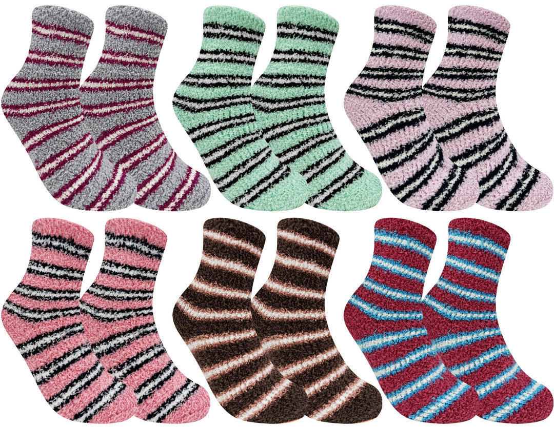 Women's furry thermal socks DW9504 4 pairs
