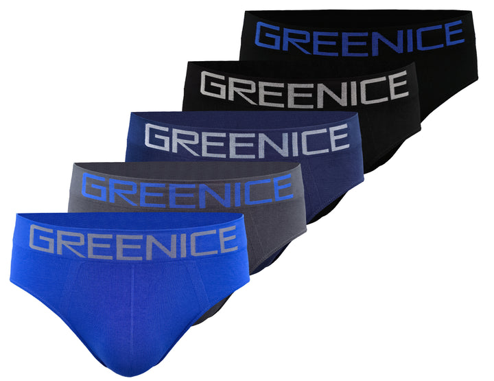 Seamless mens boxer brief breathable fitness panties GREE-4949 - 3 pcs in a pack