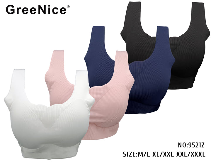 Women's Full Figure Beauty Back Smoothing Seamless Bra GREE-9521Z