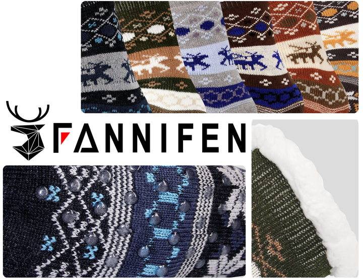 Men's thermal Christmas breathable socks MC112 2 pairs