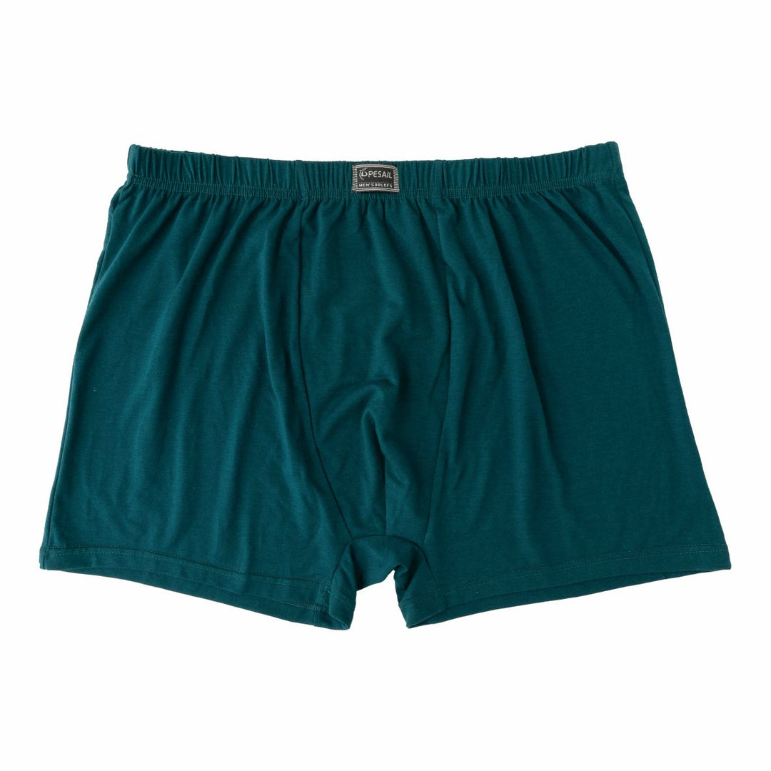 Men's loose-fitting single-color boxer shorts PE-340 4 pieces per pack