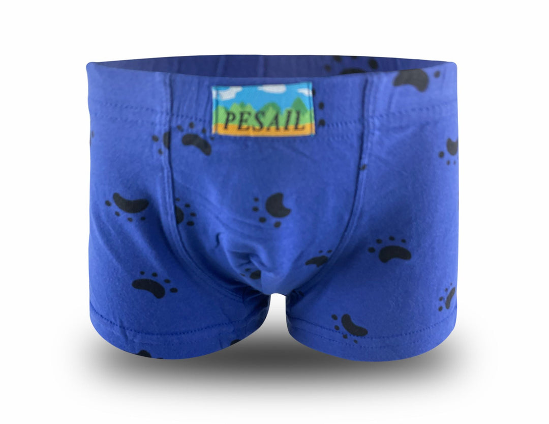Boys' boxer shorts with paw print XQ2648 - 4 pcs in a pack