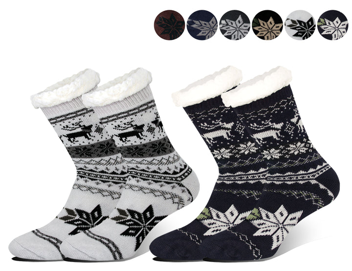 Men's ferry wool soft thick winter thermal socks MC51 2 pairs