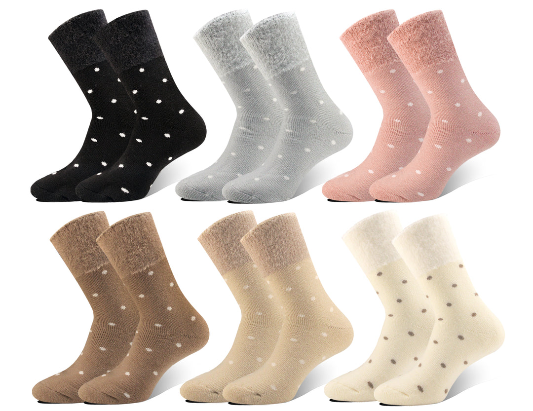 Women's thermal everyday warm high cut socks ALPACA LY1015 4 pairs