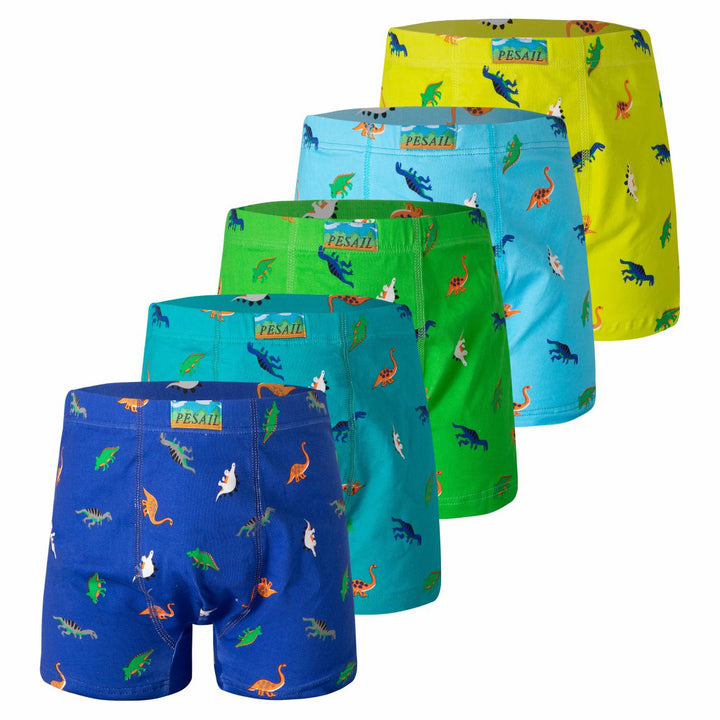 Boys' boxer shorts Dinosaur PE-XQ2635 4 pieces in a pack