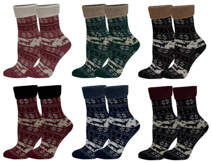 Women's wool thermal socks Sob YZ33 4 pairs