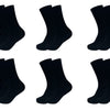 Schwarze Damensocken NY01C, 6 Paar