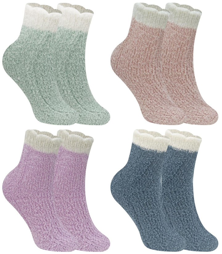 Women's furry thermal socks DW9801 4 pairs
