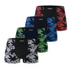 Men's bamboo boxers LEAVES M027 4pcs in a pack