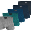 Herren-Boxershorts FM603 mit lockerem, elastischem Bund, weich und atmungsaktiv, 4 Stück pro Packung