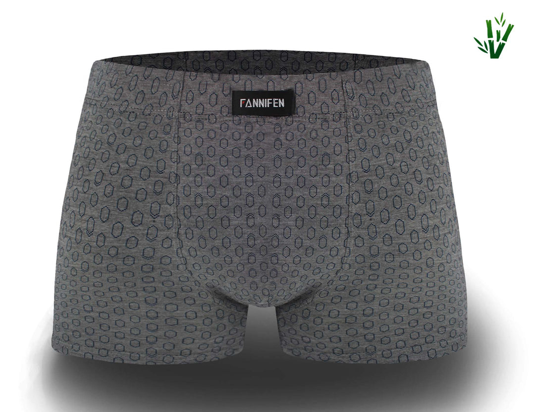 Men's bamboo soft flexible breathable boxers HONEYCOMB M6765 4pcs in a pack
