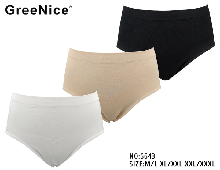 Seamless panties GREE-6643 - 3 pieces per pack