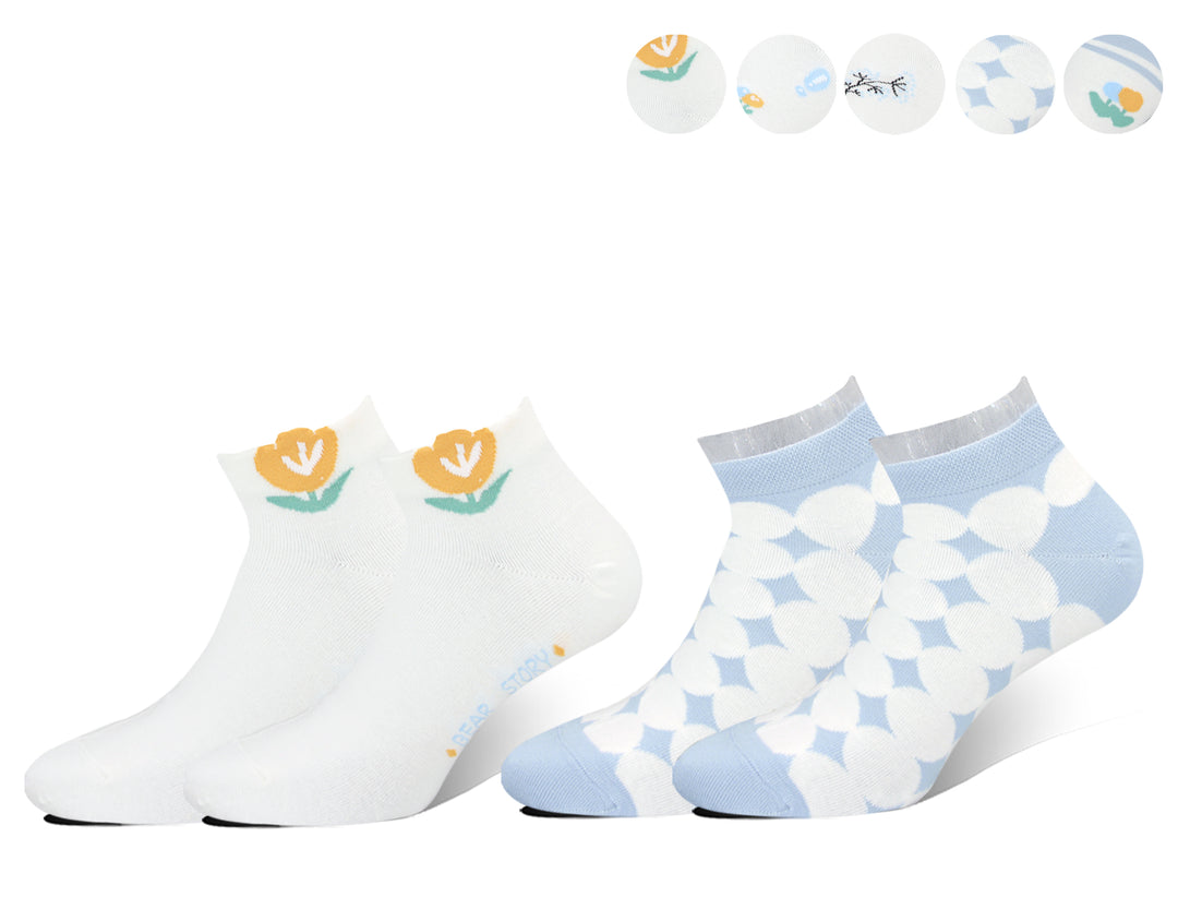 Women's ankle socks CW447 6 pairs