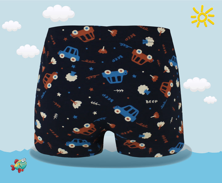 Boys' sport daily colorful boxer shorts Car PE-XQ5154 4 pieces per pack