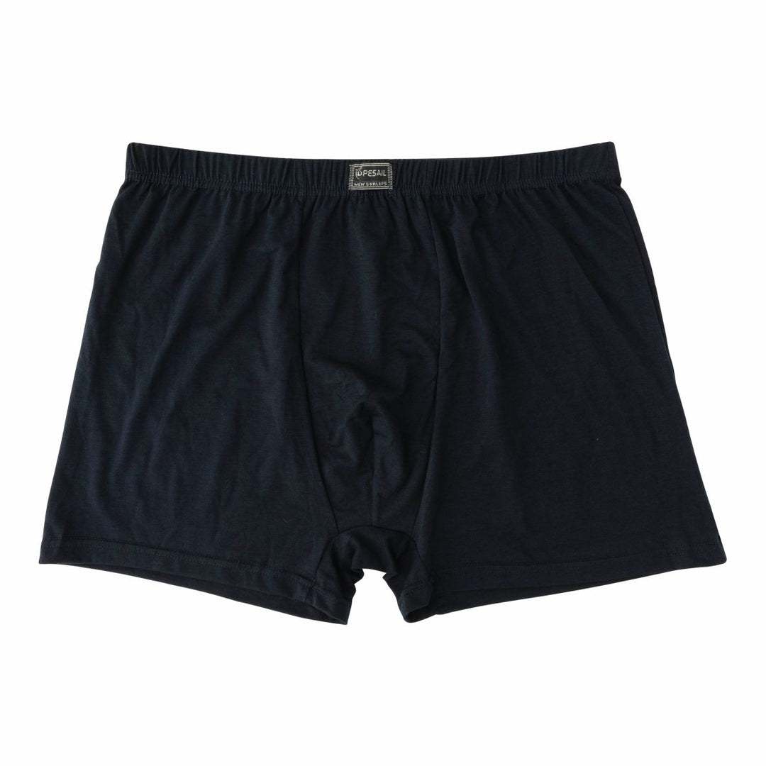 Men's loose-fitting single-color boxer shorts PE-340 4 pieces per pack