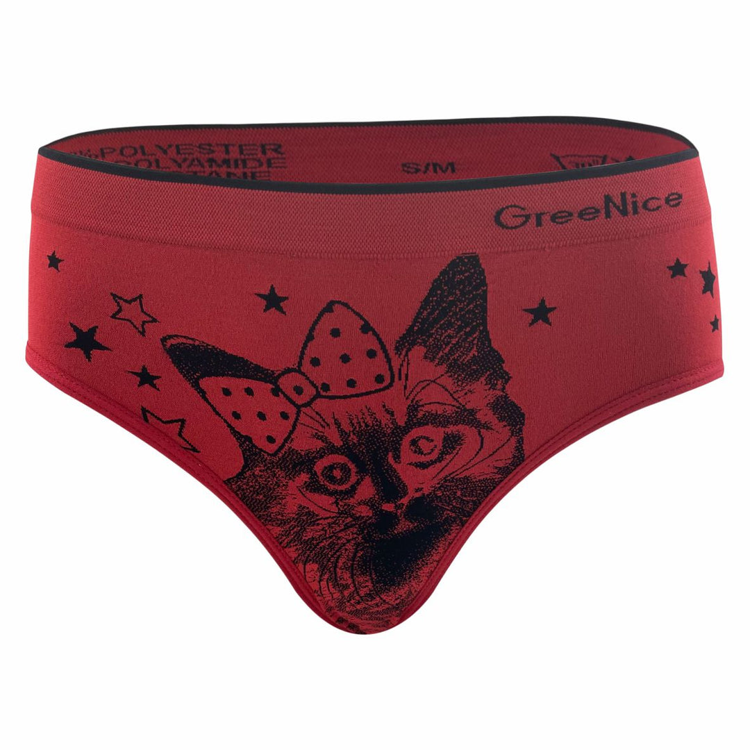 Seamless panties Cats GREE-3944 - 3 pcs in a pack