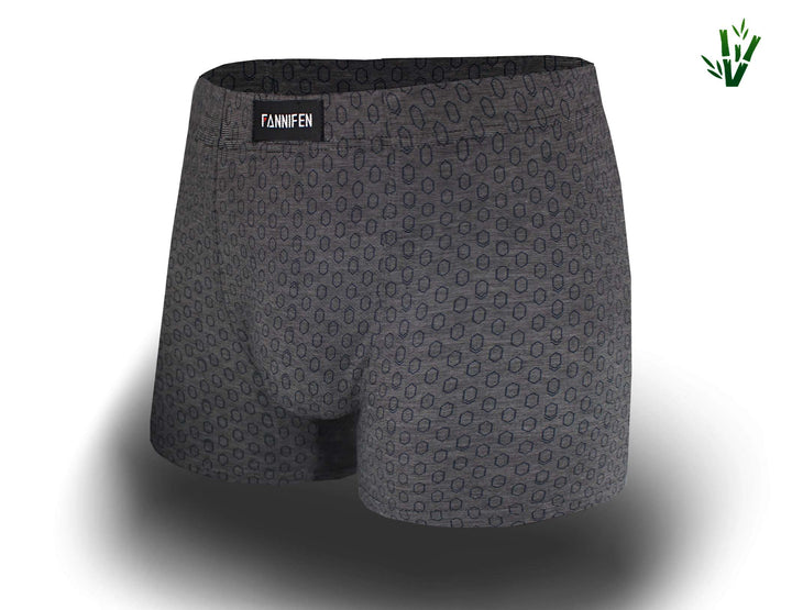 Men's bamboo soft flexible breathable boxers HONEYCOMB M6765 4pcs in a pack