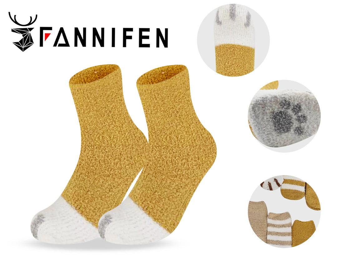 Women's furry thermal socks H5069Z 6 pairs