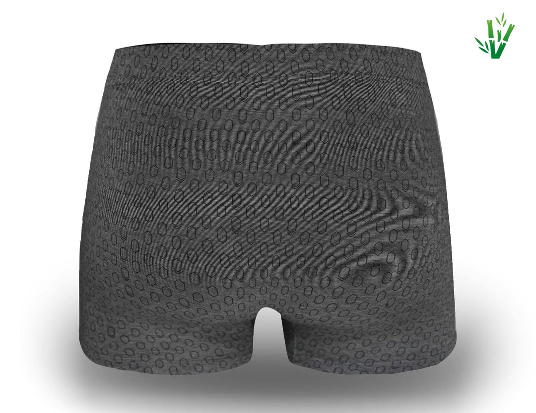 Men's bamboo soft flexible breathable boxers HONEYCOMB M6765 4pcs in a pack