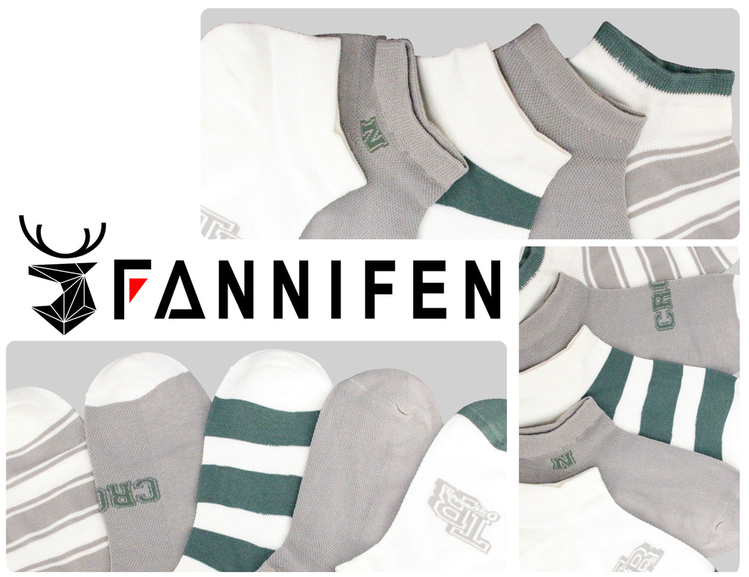 Men's ankle cotton breathable light socks HCM6334 6 pairs