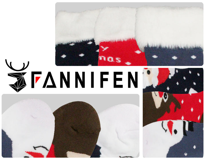 Women's thermal soft winter breathable funny socks FK8209 3 pairs per pack