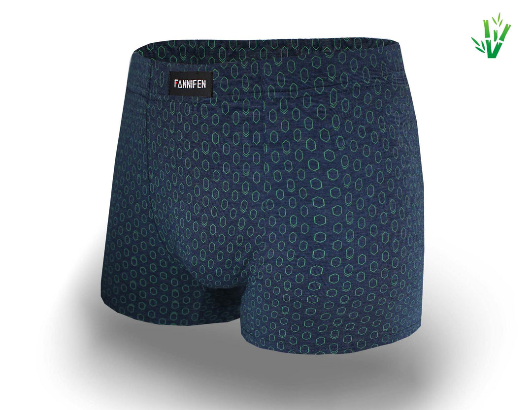 Men's bamboo soft flexible breathable boxers HONEYCOMB M6765 4pcs in a pack