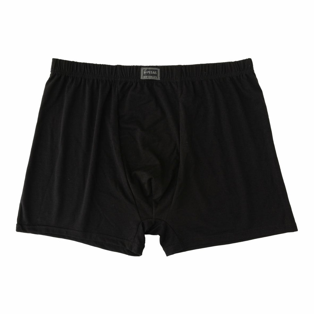 Men's loose-fitting single-color boxer shorts PE-340 4 pieces per pack