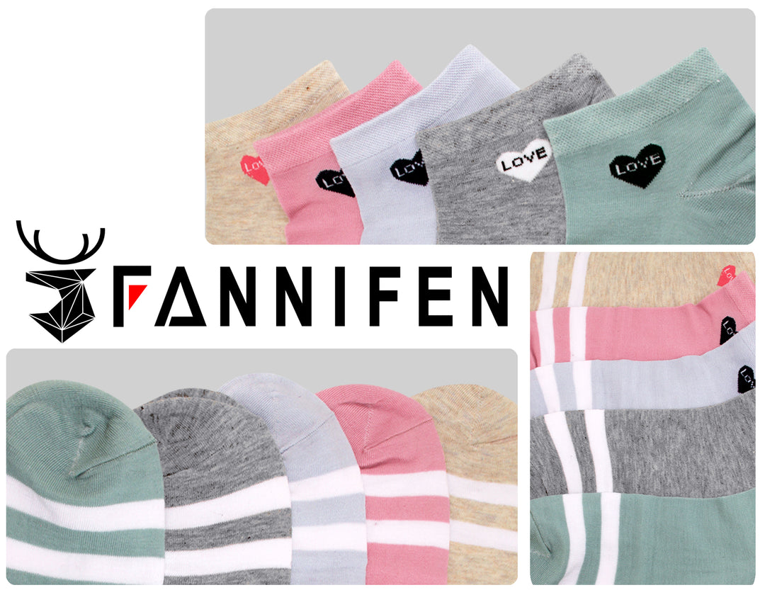 Women's ankle breathable cotton socks IW5621 6 pairs