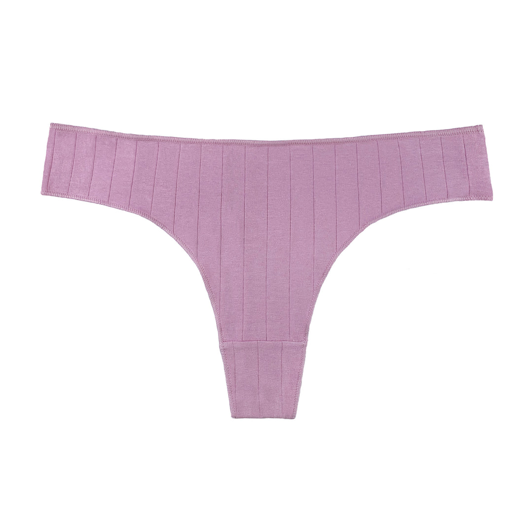 Women's single-color smooth flexible thongs CZ8028 3 pcs