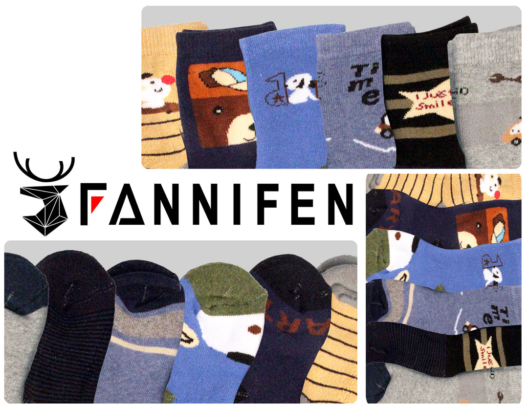 Children's cotton comfortable breathable cool everyday thermal socks QM506 6 pairs