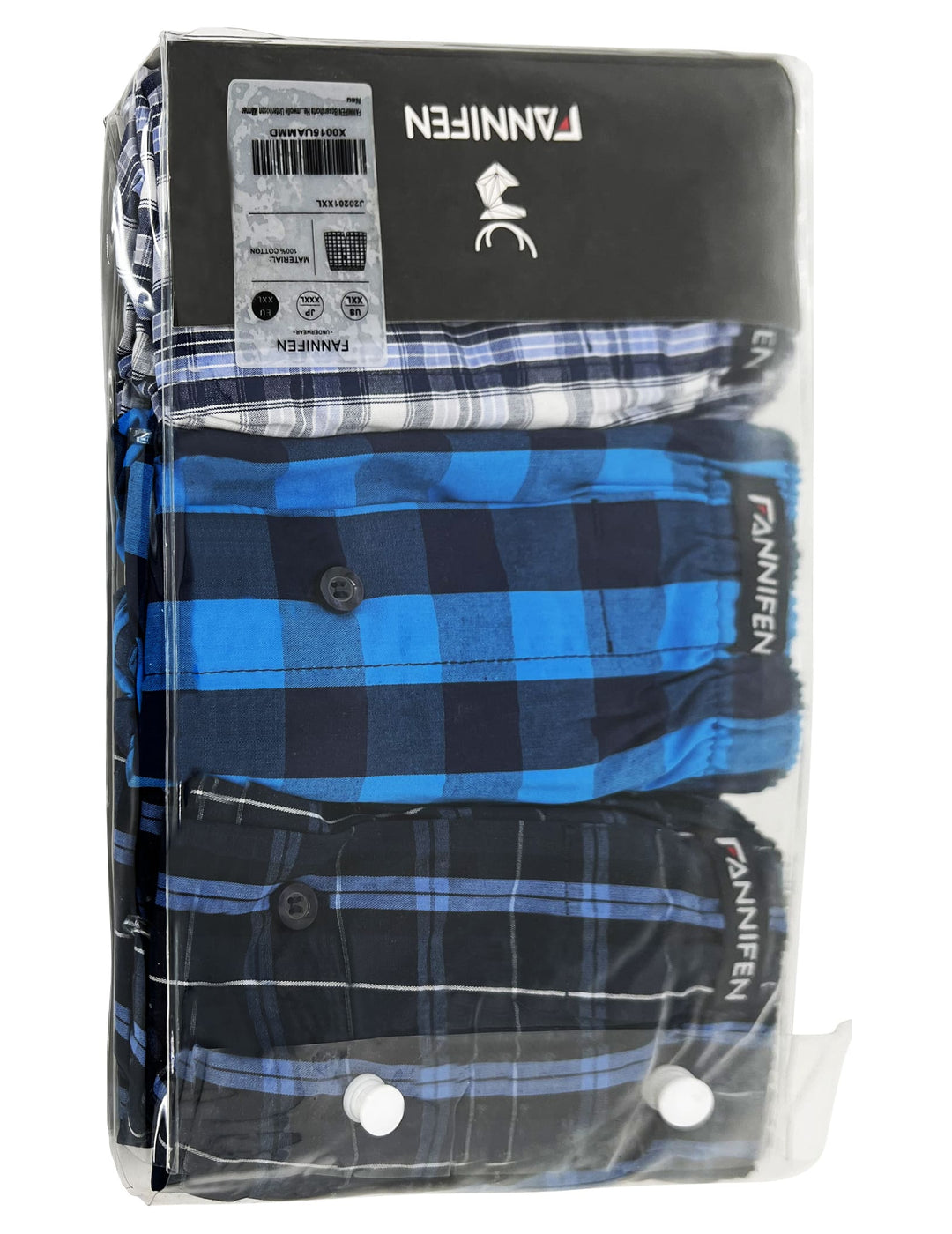 FANNIFEN Men's Striped Shorts FAN-J20201 - 3 pieces per pack