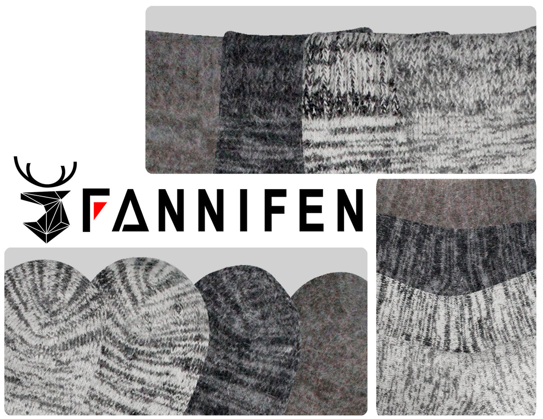 Men's wool thermal comfortable soft daily winter socks ALPACA LY1027 4 pairs