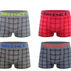 Nahtlose, klassische Herren-Boxershorts aus weichem, flexiblem und atmungsaktivem Material, GREE-4593, 4 Stück pro Packung