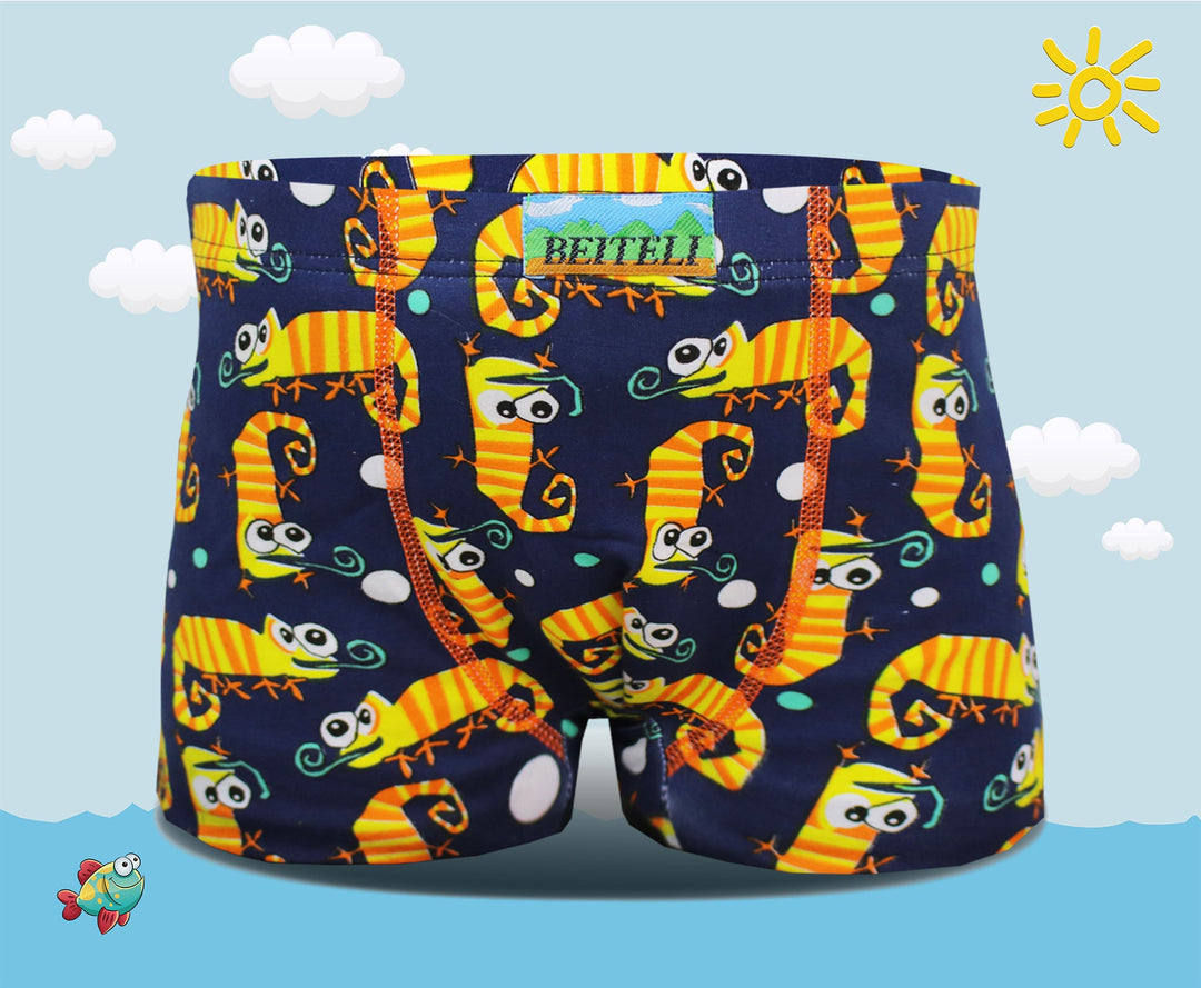 Boys' boxer shorts Happy lizards XQ2662 - 4pcs