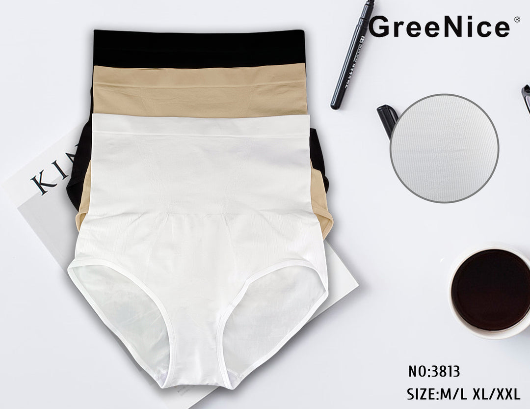 Women Seamless Shaping Pull-Up Soft Stretchy Comfortable panties GREE-3813