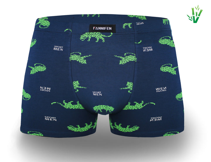 Men's bamboo boxer shorts LEOPARD M6738 4 pieces per pack