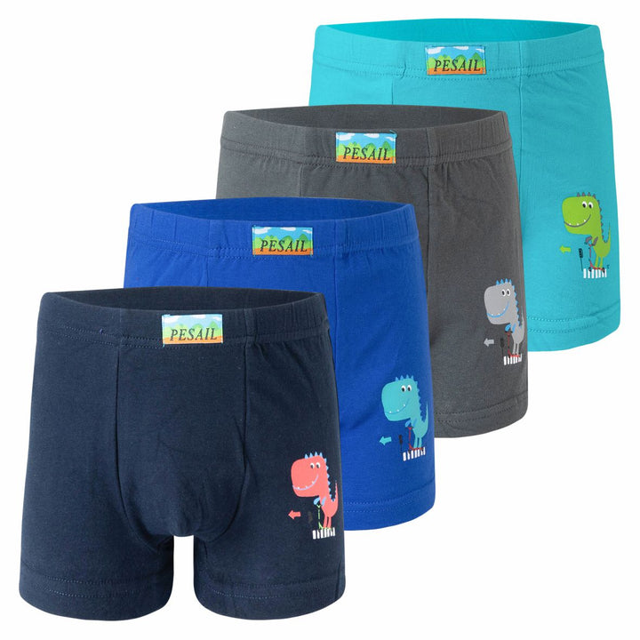 Boys' boxer shorts Dinosaur PE-XQ2672 4 pieces in a pack