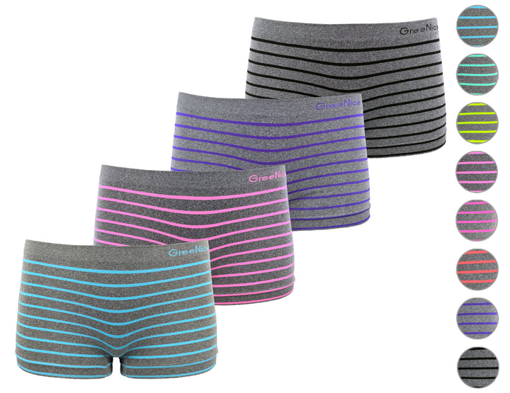 Women's seamless boxers GREE-6992 - 3 pieces in a pack