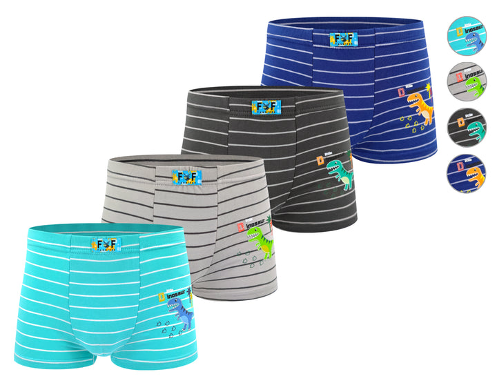 Boys' boxer shorts Dinosaur XQ2674 4 pieces per pack
