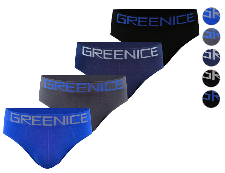 Seamless mens boxer brief breathable fitness panties GREE-4949 - 3 pcs in a pack