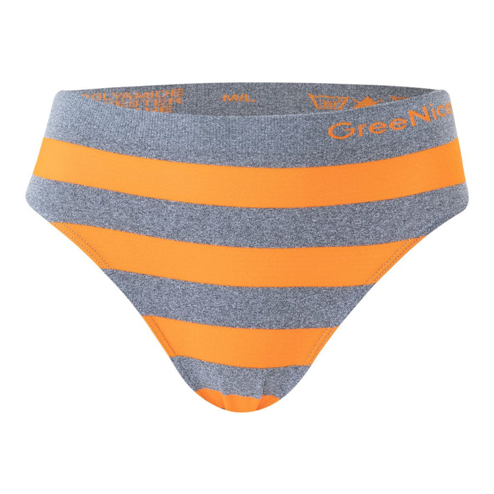 Seamless striped panties GREE-2914 - 3 pcs in a package