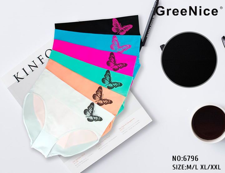 Seamless panties MOTÝL GREE-6796 - 3 pieces per pack