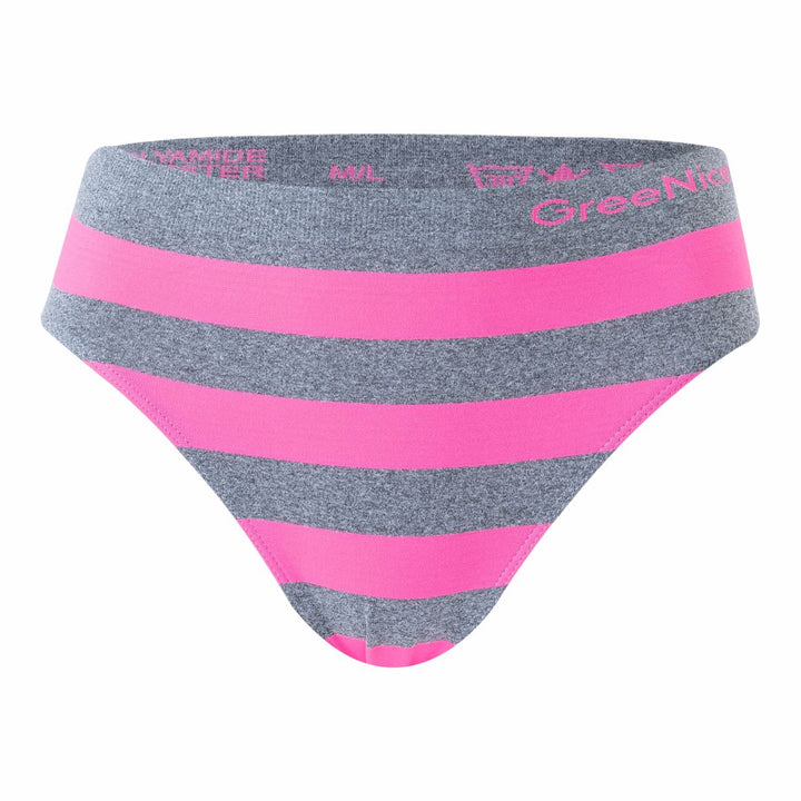 Seamless striped panties GREE-2914 - 3 pcs in a package