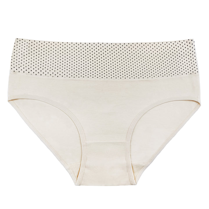 Women's Cotton Smooth Elasic Breathable Classic panties DOTS PE1002 - 3 pieces in a pack